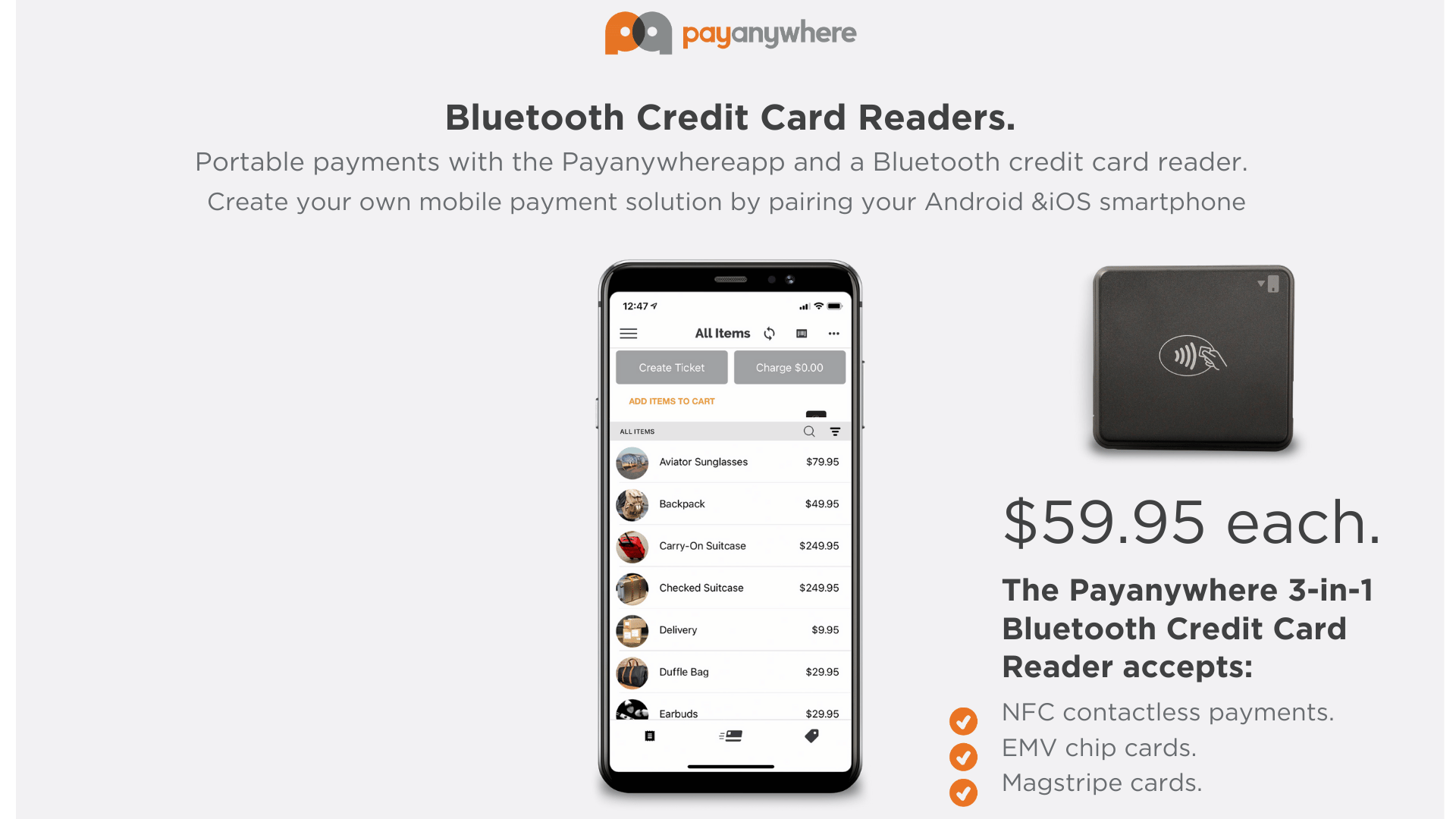 Critical BS Inc. payment equipment lineup.