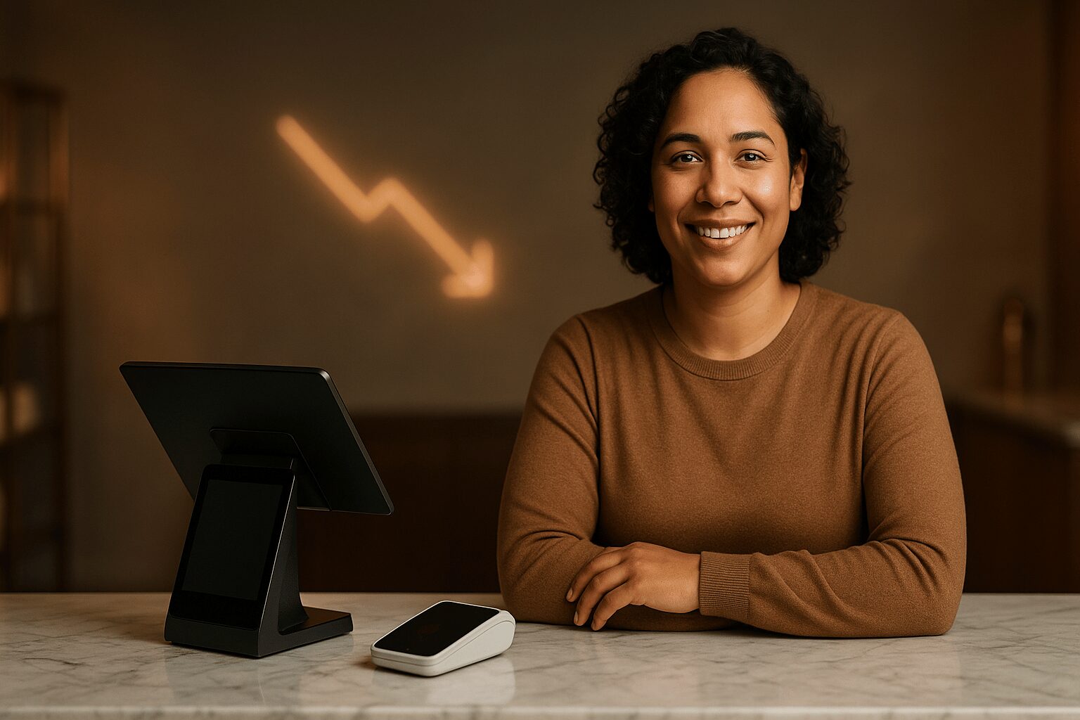 Merchant reviewing lower processing rates after switching from Shopify
